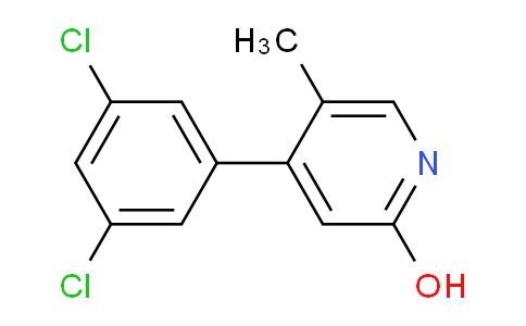 4-(3,5-Dichlorophenyl)-2-hydroxy-5-methylpyridine