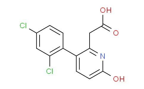AM86592 | 1361805-25-5 | 3-(2,4-Dichlorophenyl)-6-hydroxypyridine-2-acetic acid