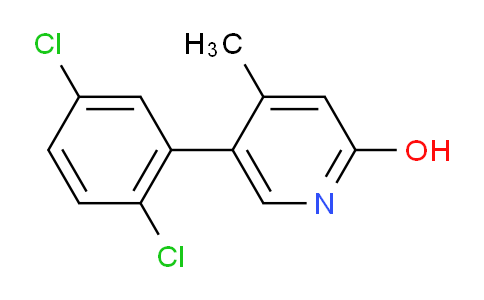 5-(2,5-Dichlorophenyl)-2-hydroxy-4-methylpyridine