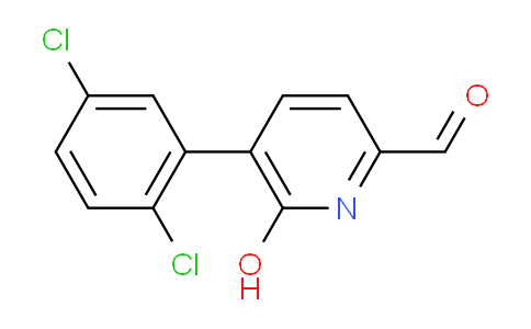 5-(2,5-Dichlorophenyl)-6-hydroxypicolinaldehyde