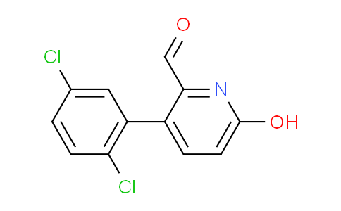 3-(2,5-Dichlorophenyl)-6-hydroxypicolinaldehyde