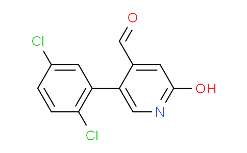 5-(2,5-Dichlorophenyl)-2-hydroxyisonicotinaldehyde