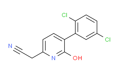 3-(2,5-Dichlorophenyl)-2-hydroxypyridine-6-acetonitrile