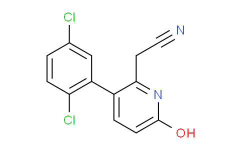 3-(2,5-Dichlorophenyl)-6-hydroxypyridine-2-acetonitrile