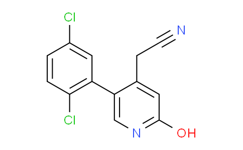 5-(2,5-Dichlorophenyl)-2-hydroxypyridine-4-acetonitrile