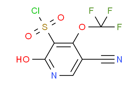 5-Cyano-2-hydroxy-4-(trifluoromethoxy)pyridine-3-sulfonyl chloride