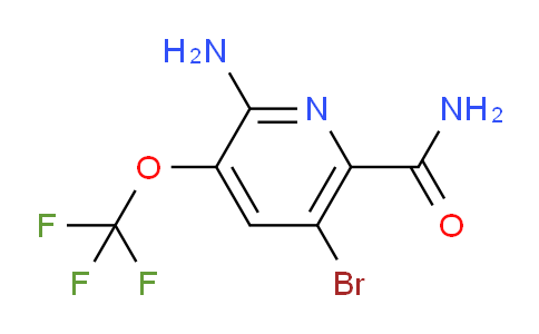 2-Amino-5-bromo-3-(trifluoromethoxy)pyridine-6-carboxamide