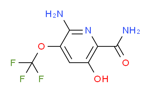 2-Amino-5-hydroxy-3-(trifluoromethoxy)pyridine-6-carboxamide