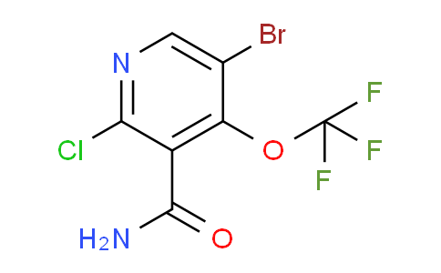 5-Bromo-2-chloro-4-(trifluoromethoxy)pyridine-3-carboxamide