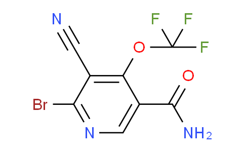 2-Bromo-3-cyano-4-(trifluoromethoxy)pyridine-5-carboxamide