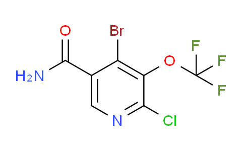 4-Bromo-2-chloro-3-(trifluoromethoxy)pyridine-5-carboxamide
