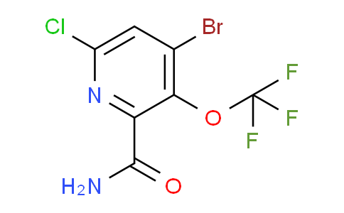 4-Bromo-6-chloro-3-(trifluoromethoxy)pyridine-2-carboxamide