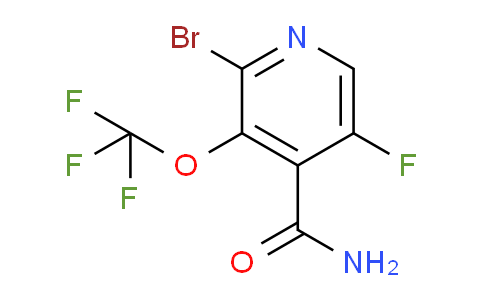 2-Bromo-5-fluoro-3-(trifluoromethoxy)pyridine-4-carboxamide