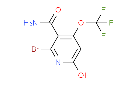 2-Bromo-6-hydroxy-4-(trifluoromethoxy)pyridine-3-carboxamide