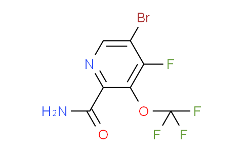 5-Bromo-4-fluoro-3-(trifluoromethoxy)pyridine-2-carboxamide