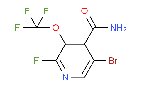 5-Bromo-2-fluoro-3-(trifluoromethoxy)pyridine-4-carboxamide