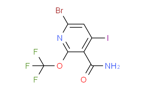 6-Bromo-4-iodo-2-(trifluoromethoxy)pyridine-3-carboxamide