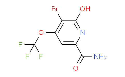 3-Bromo-2-hydroxy-4-(trifluoromethoxy)pyridine-6-carboxamide
