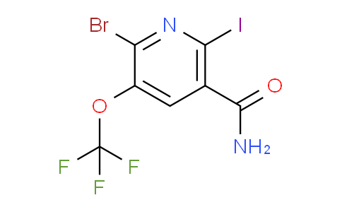 2-Bromo-6-iodo-3-(trifluoromethoxy)pyridine-5-carboxamide