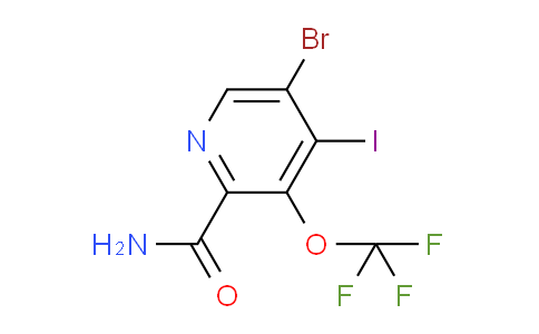 5-Bromo-4-iodo-3-(trifluoromethoxy)pyridine-2-carboxamide