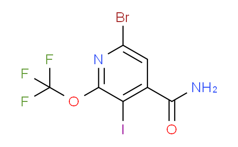 6-Bromo-3-iodo-2-(trifluoromethoxy)pyridine-4-carboxamide