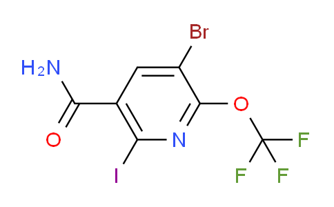 3-Bromo-6-iodo-2-(trifluoromethoxy)pyridine-5-carboxamide