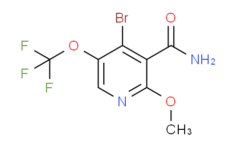 4-Bromo-2-methoxy-5-(trifluoromethoxy)pyridine-3-carboxamide