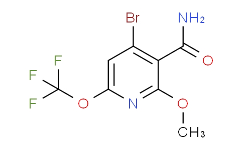 4-Bromo-2-methoxy-6-(trifluoromethoxy)pyridine-3-carboxamide