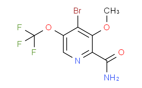 4-Bromo-3-methoxy-5-(trifluoromethoxy)pyridine-2-carboxamide
