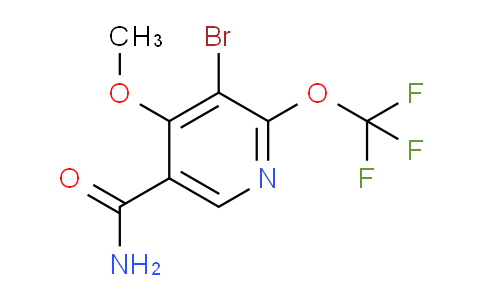 3-Bromo-4-methoxy-2-(trifluoromethoxy)pyridine-5-carboxamide