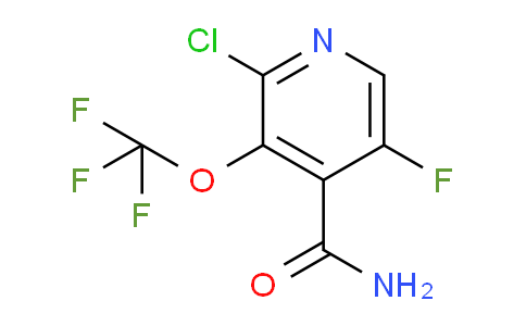 2-Chloro-5-fluoro-3-(trifluoromethoxy)pyridine-4-carboxamide