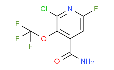 2-Chloro-6-fluoro-3-(trifluoromethoxy)pyridine-4-carboxamide