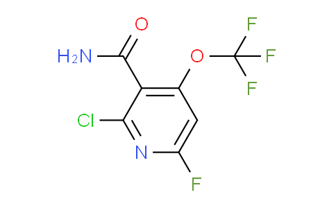 2-Chloro-6-fluoro-4-(trifluoromethoxy)pyridine-3-carboxamide