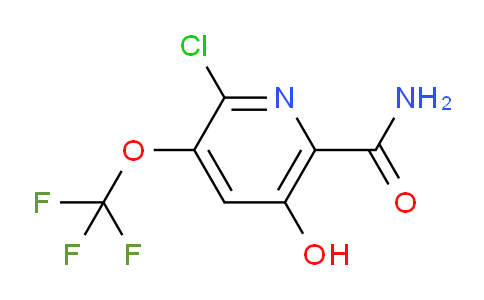 2-Chloro-5-hydroxy-3-(trifluoromethoxy)pyridine-6-carboxamide