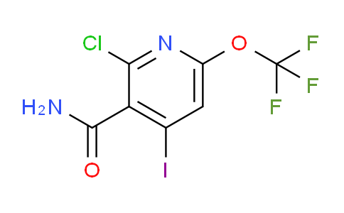 2-Chloro-4-iodo-6-(trifluoromethoxy)pyridine-3-carboxamide