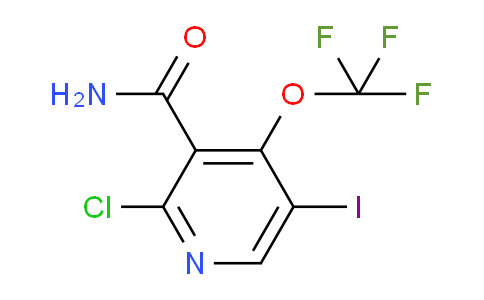 2-Chloro-5-iodo-4-(trifluoromethoxy)pyridine-3-carboxamide