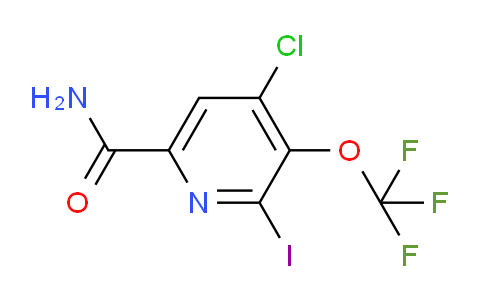 4-Chloro-2-iodo-3-(trifluoromethoxy)pyridine-6-carboxamide