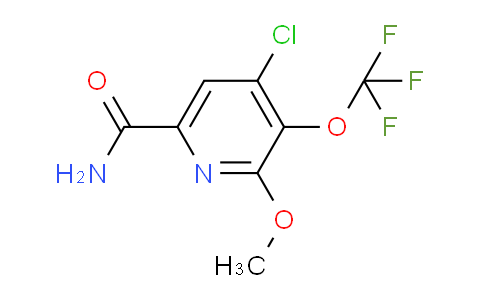 4-Chloro-2-methoxy-3-(trifluoromethoxy)pyridine-6-carboxamide