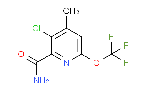 3-Chloro-4-methyl-6-(trifluoromethoxy)pyridine-2-carboxamide