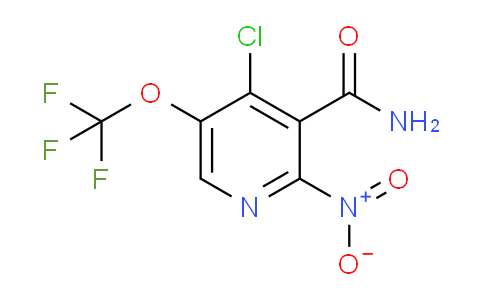 4-Chloro-2-nitro-5-(trifluoromethoxy)pyridine-3-carboxamide