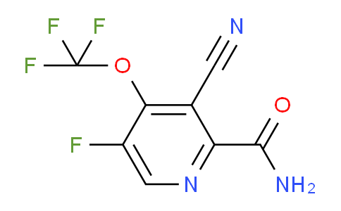 3-Cyano-5-fluoro-4-(trifluoromethoxy)pyridine-2-carboxamide