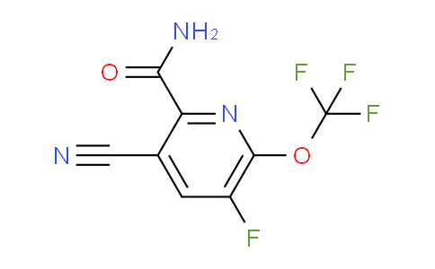 3-Cyano-5-fluoro-6-(trifluoromethoxy)pyridine-2-carboxamide