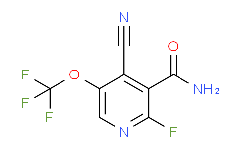 4-Cyano-2-fluoro-5-(trifluoromethoxy)pyridine-3-carboxamide