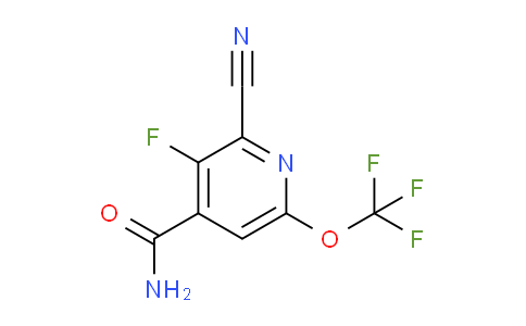 2-Cyano-3-fluoro-6-(trifluoromethoxy)pyridine-4-carboxamide