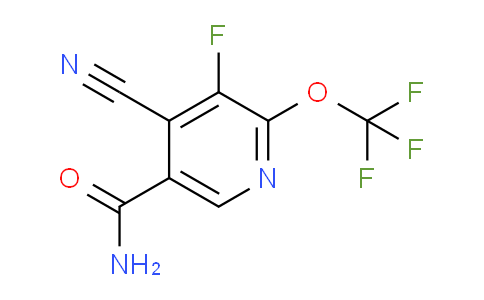 4-Cyano-3-fluoro-2-(trifluoromethoxy)pyridine-5-carboxamide