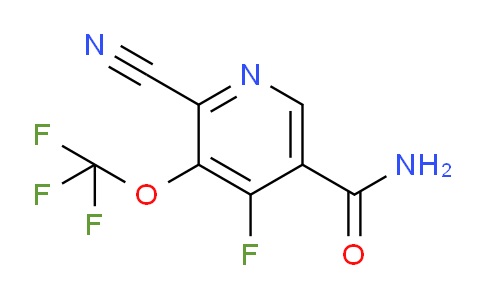 2-Cyano-4-fluoro-3-(trifluoromethoxy)pyridine-5-carboxamide