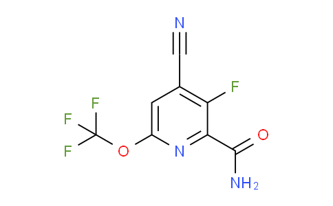4-Cyano-3-fluoro-6-(trifluoromethoxy)pyridine-2-carboxamide