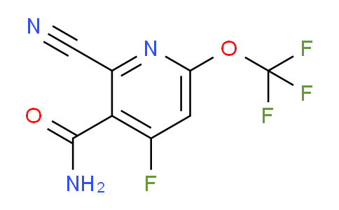 2-Cyano-4-fluoro-6-(trifluoromethoxy)pyridine-3-carboxamide