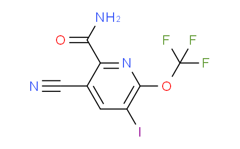 3-Cyano-5-iodo-6-(trifluoromethoxy)pyridine-2-carboxamide
