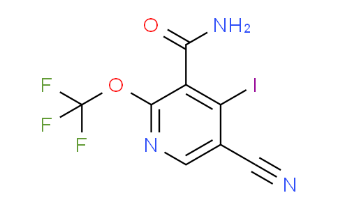 5-Cyano-4-iodo-2-(trifluoromethoxy)pyridine-3-carboxamide